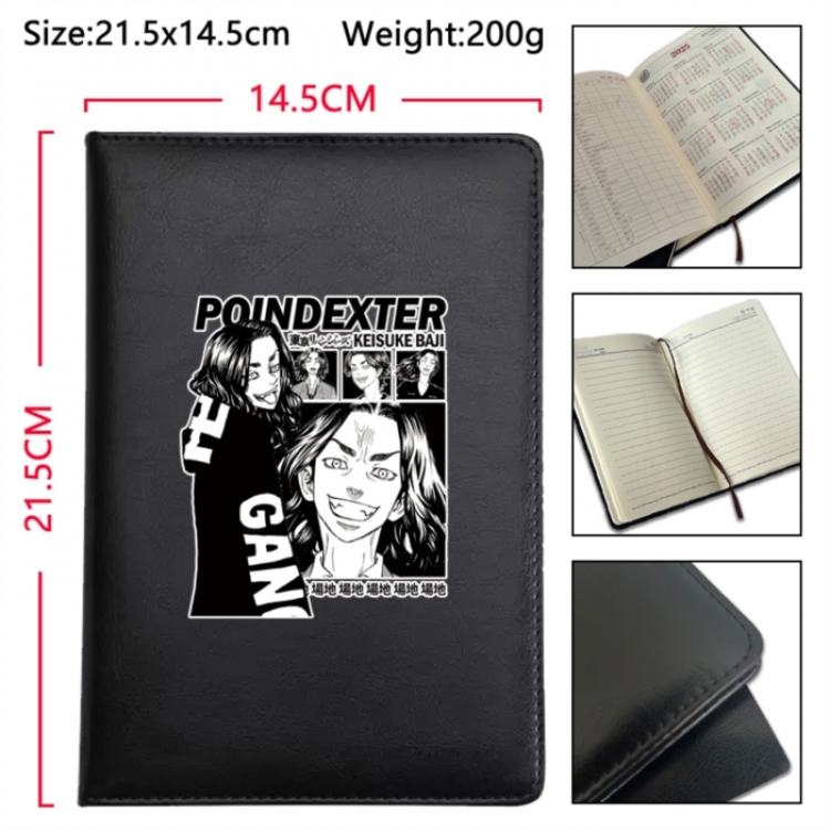 Tokyo Revengers Anime Printed PU Car Thread Notebook Hard Cover 21.5x14.5cm