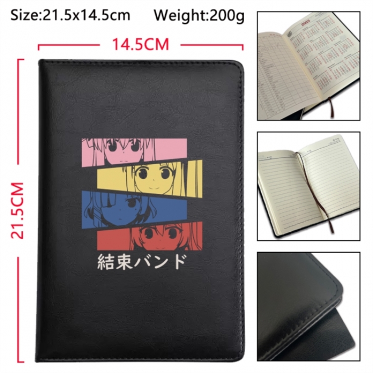 BOCCHI THE ROCK! Anime Printed PU Car Thread Notebook Hard Cover 21.5x14.5cm