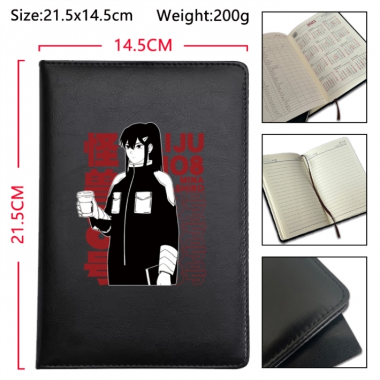 KAIJU NUMBER EIGHT Anime Printed PU Car Thread Notebook Hard Cover 21.5x14.5cm