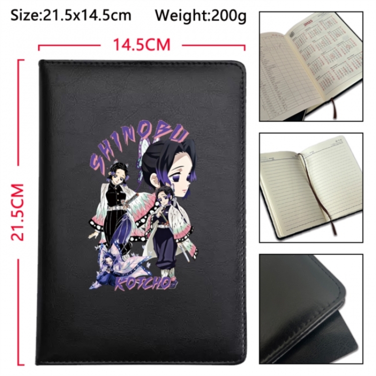 Demon Slayer Kimets Anime Printed PU Car Thread Notebook Hard Cover 21.5x14.5cm