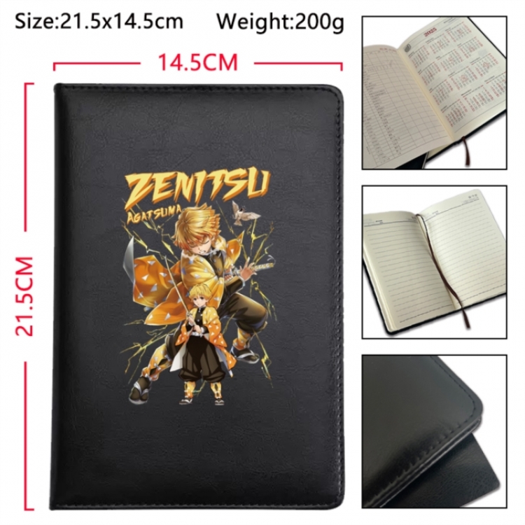Demon Slayer Kimets Anime Printed PU Car Thread Notebook Hard Cover 21.5x14.5cm