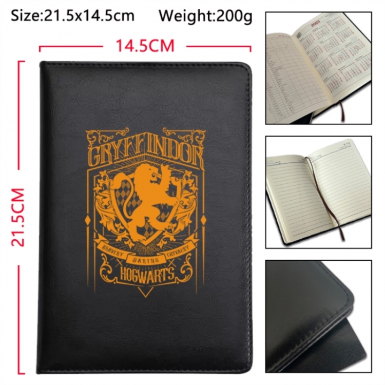 Harry Potter Anime Printed PU Car Thread Notebook Hard Cover 21.5x14.5cm