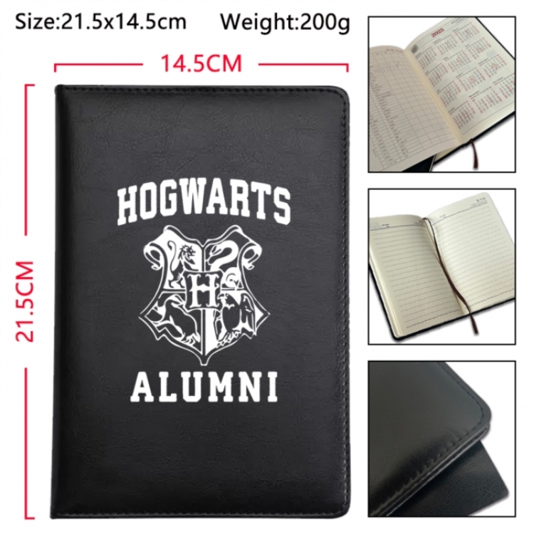 Harry Potter Anime Printed PU Car Thread Notebook Hard Cover 21.5x14.5cm