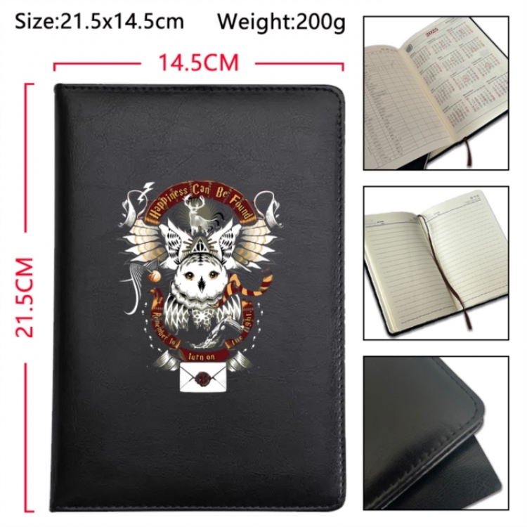 Harry Potter Anime Printed PU Car Thread Notebook Hard Cover 21.5x14.5cm