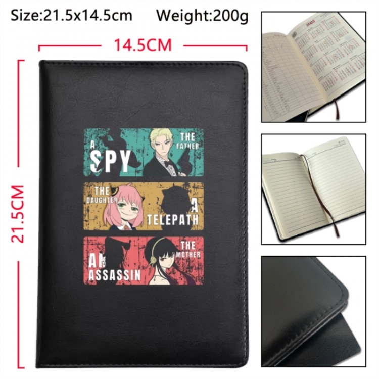 SPY×FAMILY  Anime Printed PU Car Thread Notebook Hard Cover 21.5x14.5cm