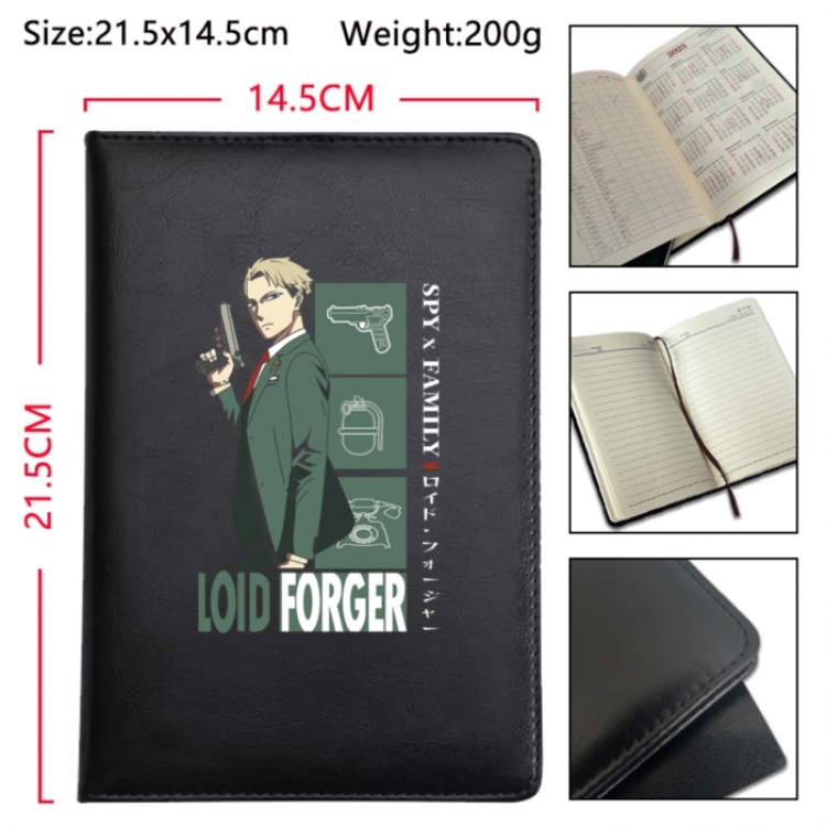 SPY×FAMILY  Anime Printed PU Car Thread Notebook Hard Cover 21.5x14.5cm