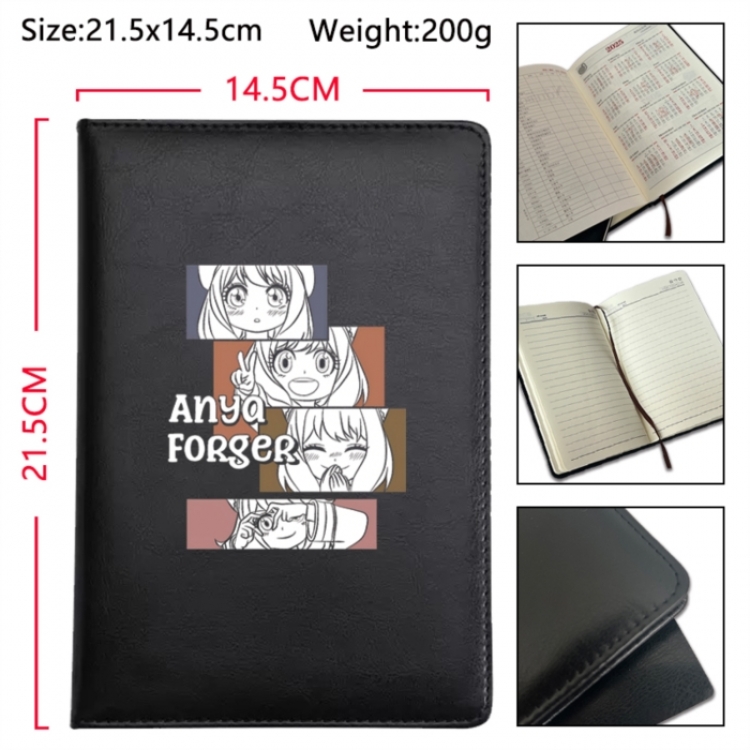 SPY×FAMILY  Anime Printed PU Car Thread Notebook Hard Cover 21.5x14.5cm