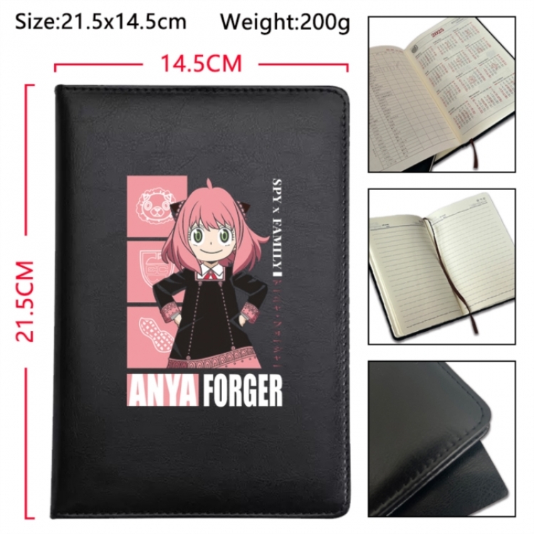 SPY×FAMILY  Anime Printed PU Car Thread Notebook Hard Cover 21.5x14.5cm