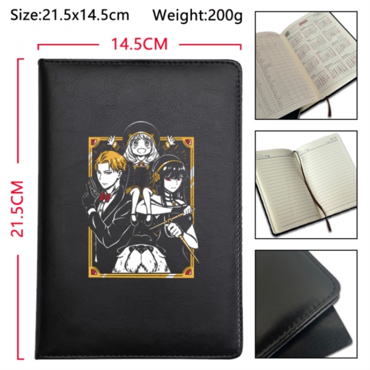 SPY×FAMILY  Anime Printed PU Car Thread Notebook Hard Cover 21.5x14.5cm