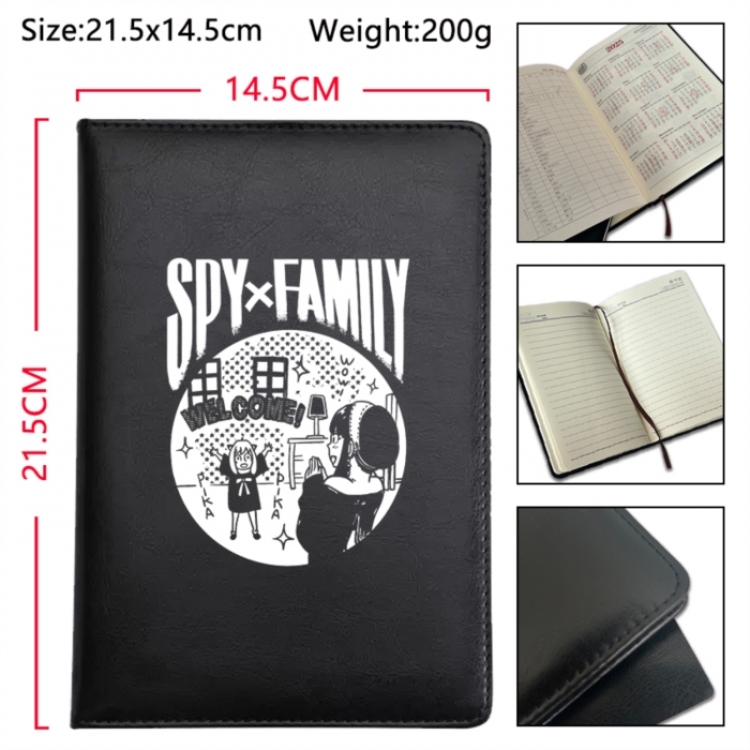 SPY×FAMILY  Anime Printed PU Car Thread Notebook Hard Cover 21.5x14.5cm