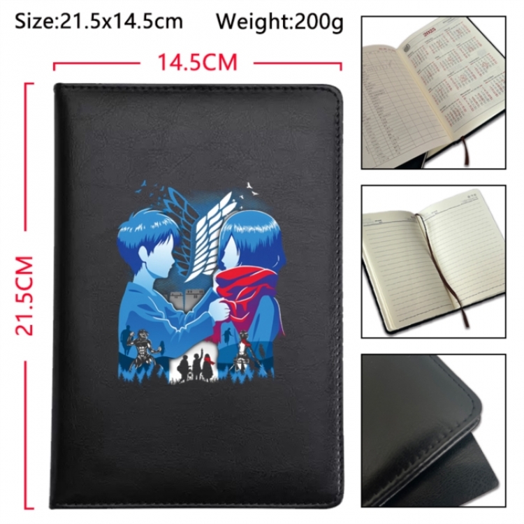Shingeki no Kyojin Anime Printed PU Car Thread Notebook Hard Cover 21.5x14.5cm