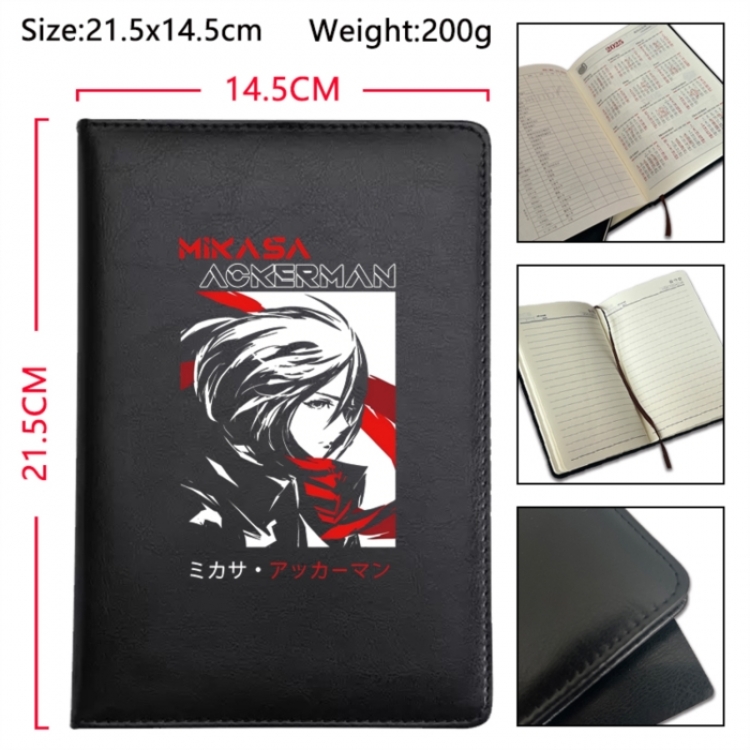 Shingeki no Kyojin Anime Printed PU Car Thread Notebook Hard Cover 21.5x14.5cm