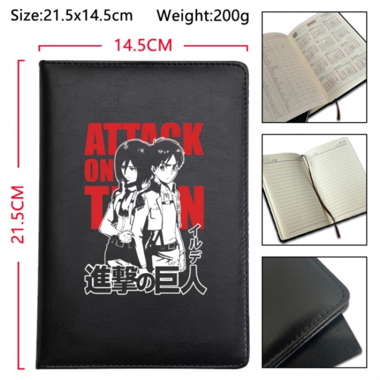 Shingeki no Kyojin Anime Printed PU Car Thread Notebook Hard Cover 21.5x14.5cm