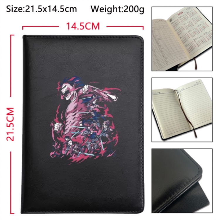 Shingeki no Kyojin Anime Printed PU Car Thread Notebook Hard Cover 21.5x14.5cm