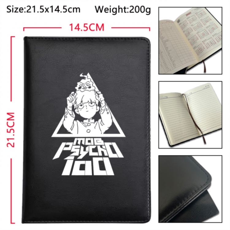 Mob Psycho 100 Anime Printed PU Car Thread Notebook Hard Cover 21.5x14.5cm