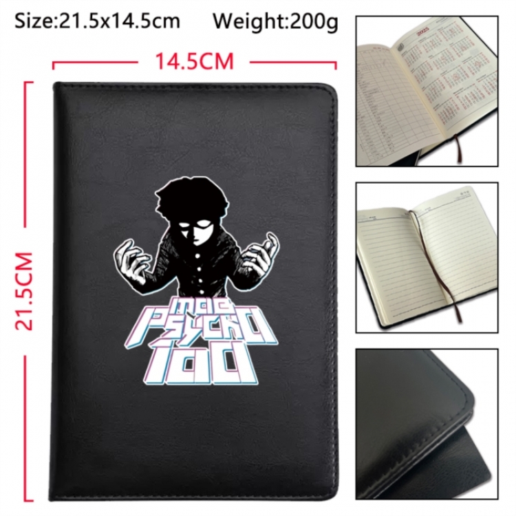 Mob Psycho 100 Anime Printed PU Car Thread Notebook Hard Cover 21.5x14.5cm