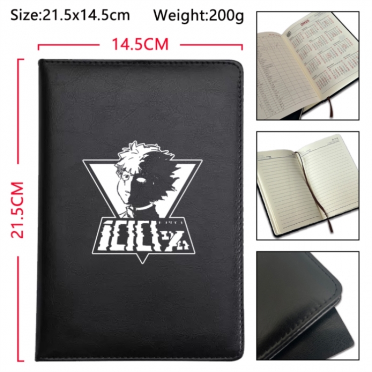 Mob Psycho 100 Anime Printed PU Car Thread Notebook Hard Cover 21.5x14.5cm