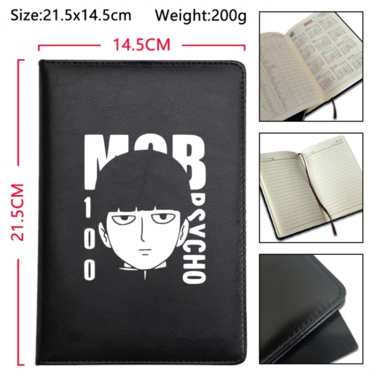 Mob Psycho 100 Anime Printed PU Car Thread Notebook Hard Cover 21.5x14.5cm
