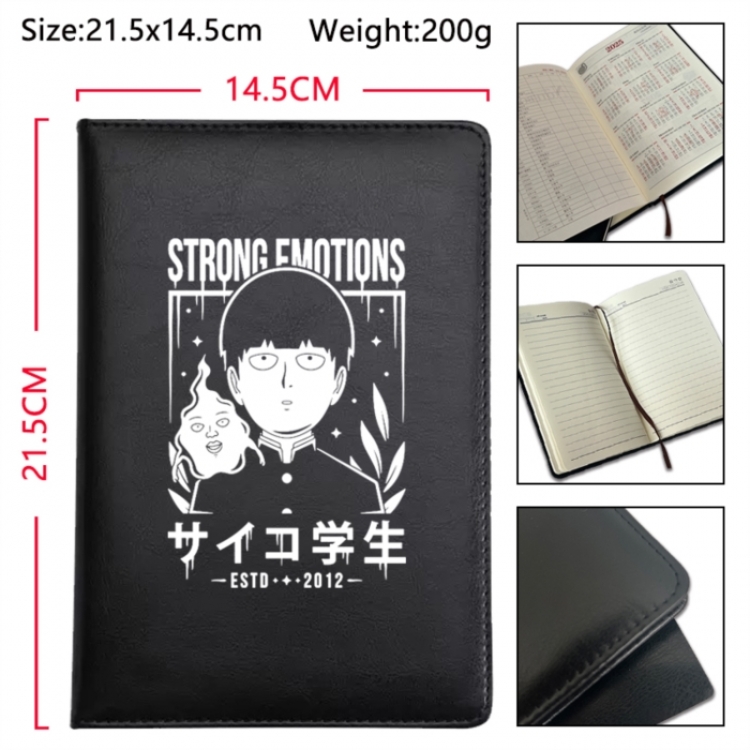 Mob Psycho 100 Anime Printed PU Car Thread Notebook Hard Cover 21.5x14.5cm