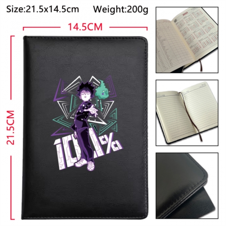 Mob Psycho 100 Anime Printed PU Car Thread Notebook Hard Cover 21.5x14.5cm