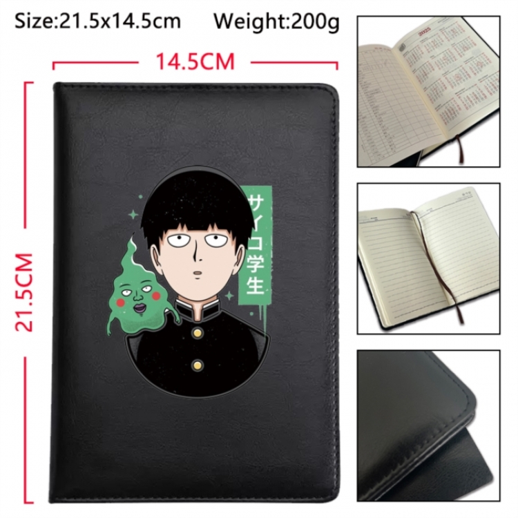 Mob Psycho 100 Anime Printed PU Car Thread Notebook Hard Cover 21.5x14.5cm