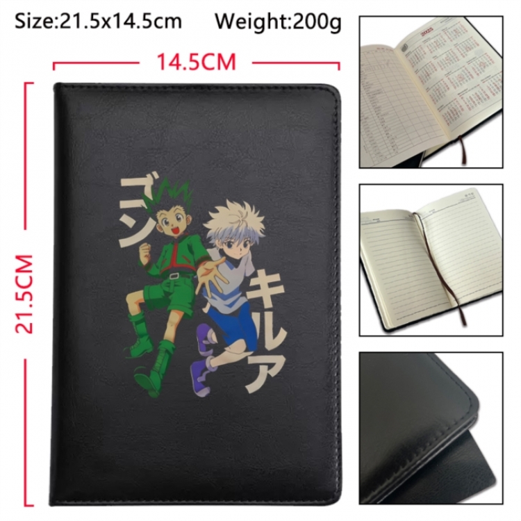HunterXHunter Anime Printed PU Car Thread Notebook Hard Cover 21.5x14.5cm