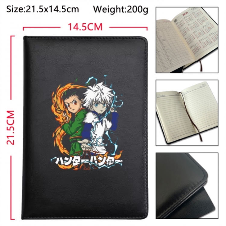 HunterXHunter Anime Printed PU Car Thread Notebook Hard Cover 21.5x14.5cm