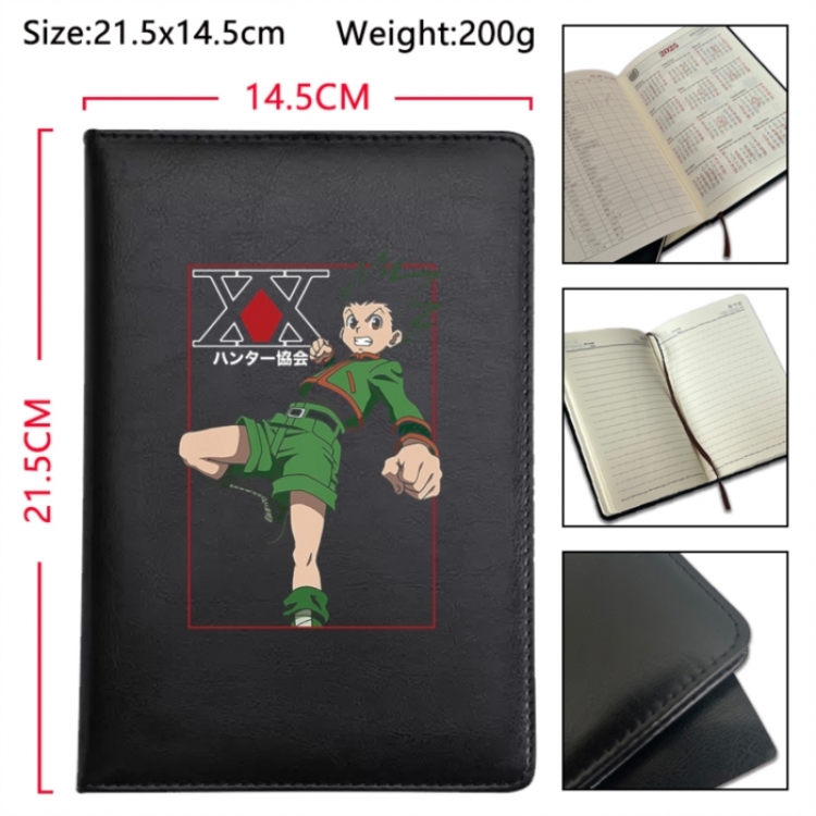 HunterXHunter Anime Printed PU Car Thread Notebook Hard Cover 21.5x14.5cm