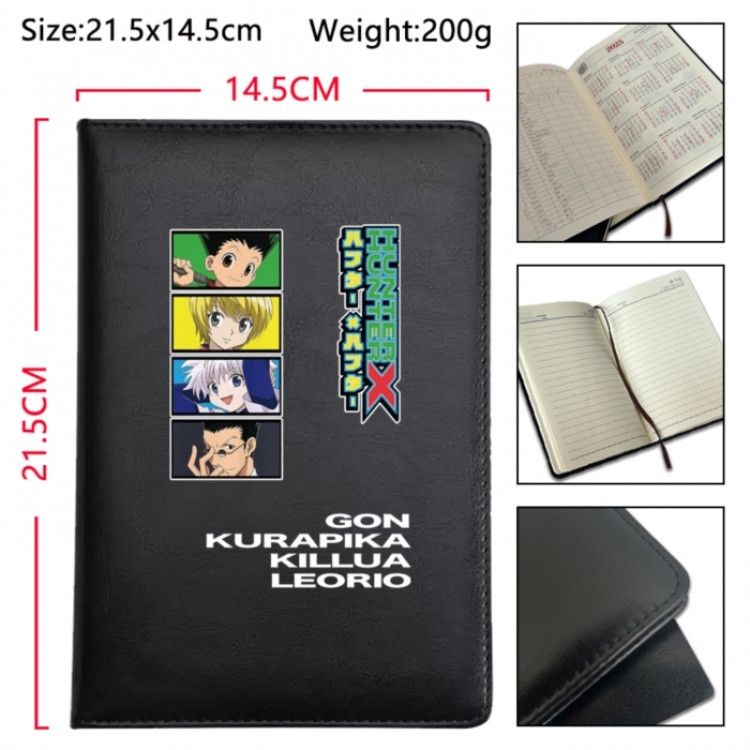 HunterXHunter Anime Printed PU Car Thread Notebook Hard Cover 21.5x14.5cm