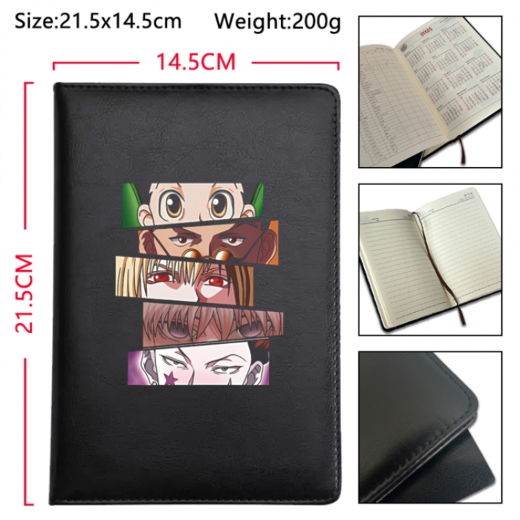 HunterXHunter Anime Printed PU Car Thread Notebook Hard Cover 21.5x14.5cm