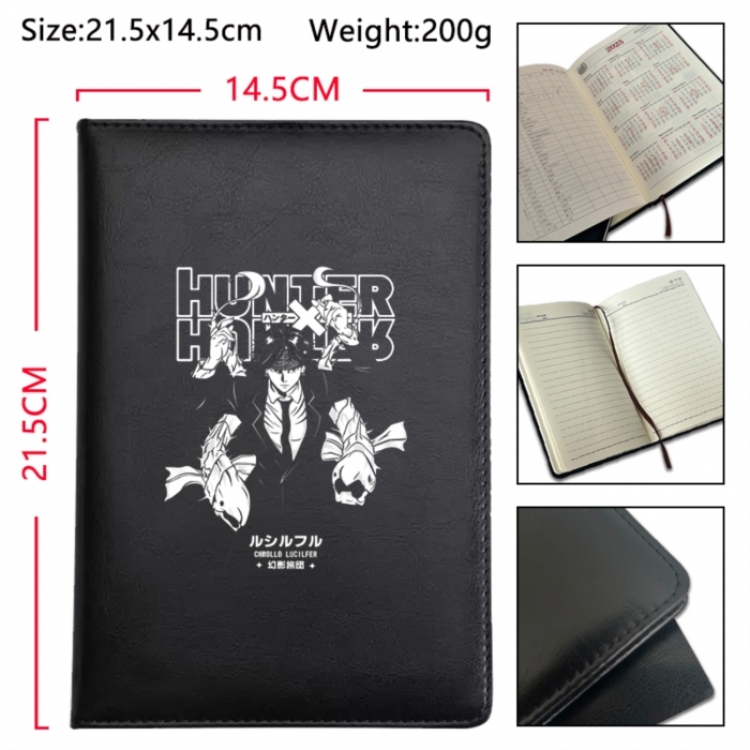 HunterXHunter Anime Printed PU Car Thread Notebook Hard Cover 21.5x14.5cm