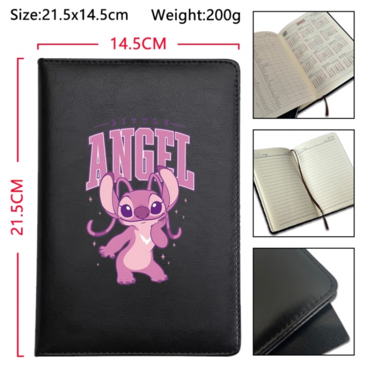 Lilo & Stitch Anime Printed PU Car Thread Notebook Hard Cover 21.5x14.5cm