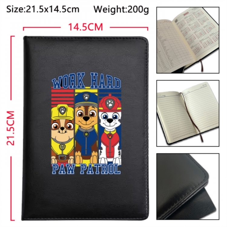 PAW Patrol Anime Printed PU Car Thread Notebook Hard Cover 21.5x14.5cm