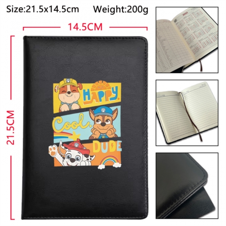 PAW Patrol Anime Printed PU Car Thread Notebook Hard Cover 21.5x14.5cm