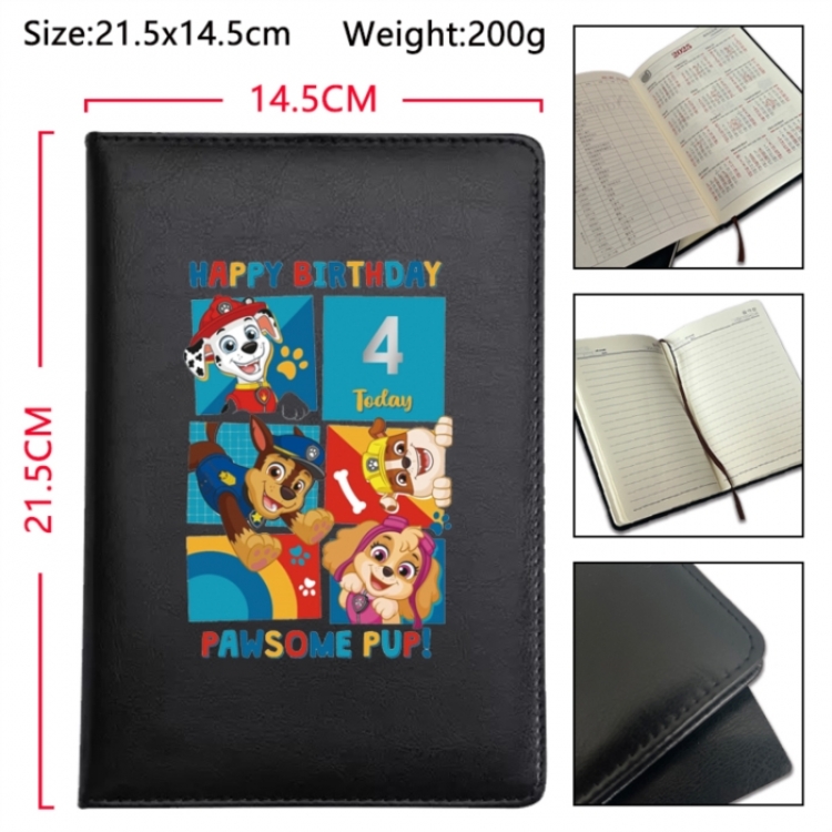 PAW Patrol Anime Printed PU Car Thread Notebook Hard Cover 21.5x14.5cm