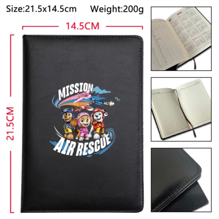 PAW Patrol Anime Printed PU Car Thread Notebook Hard Cover 21.5x14.5cm