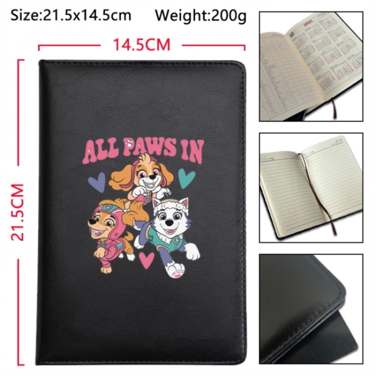PAW Patrol Anime Printed PU Car Thread Notebook Hard Cover 21.5x14.5cm