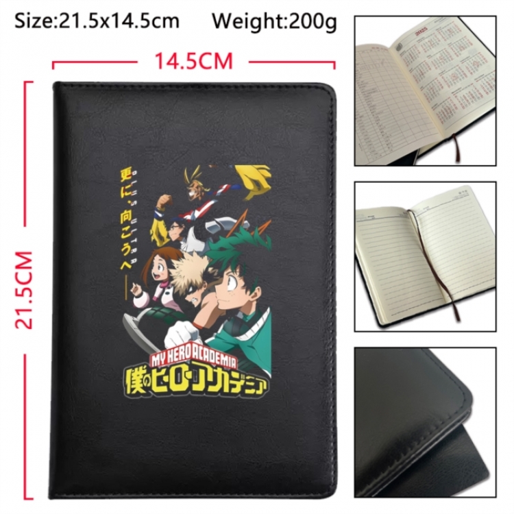 My Hero Academia Anime Printed PU Car Thread Notebook Hard Cover 21.5x14.5cm