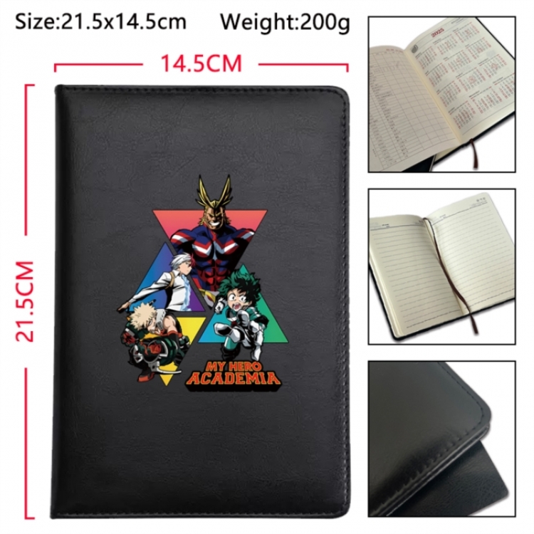 My Hero Academia Anime Printed PU Car Thread Notebook Hard Cover 21.5x14.5cm