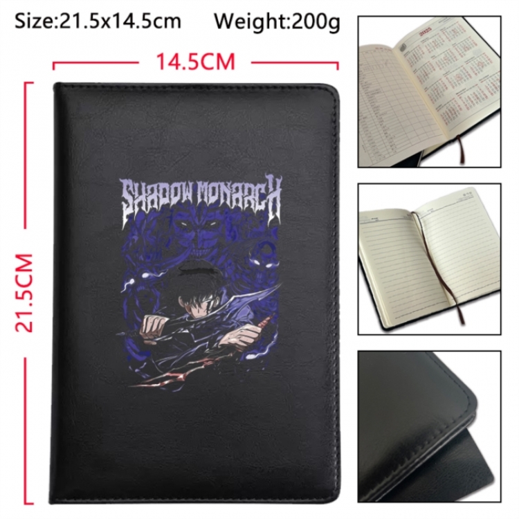 Solo Leveling:Arise Anime Printed PU Car Thread Notebook Hard Cover 21.5x14.5cm
