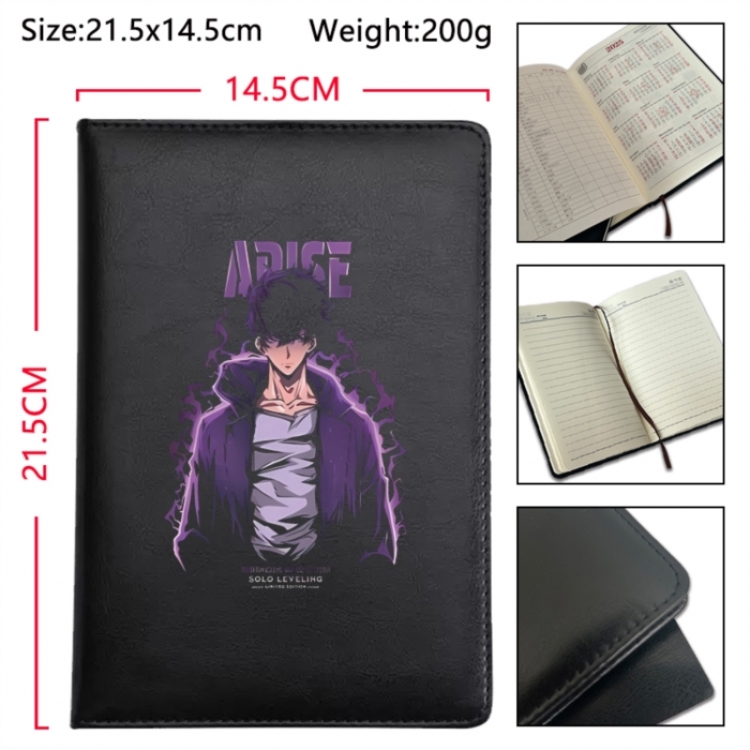 Solo Leveling:Arise Anime Printed PU Car Thread Notebook Hard Cover 21.5x14.5cm