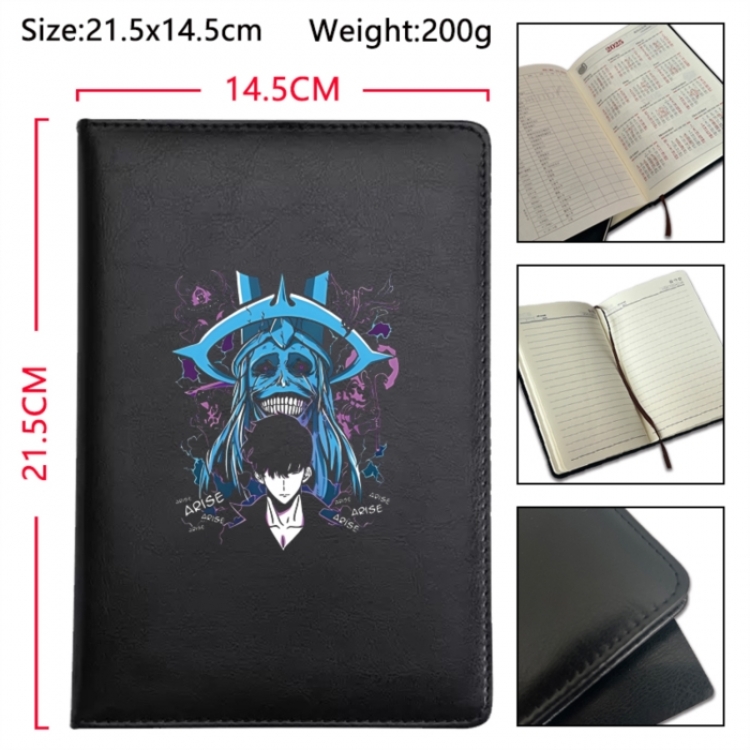 Solo Leveling:Arise Anime Printed PU Car Thread Notebook Hard Cover 21.5x14.5cm