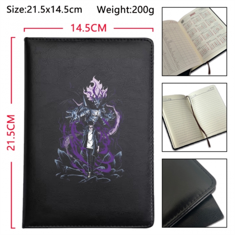 Solo Leveling:Arise Anime Printed PU Car Thread Notebook Hard Cover 21.5x14.5cm