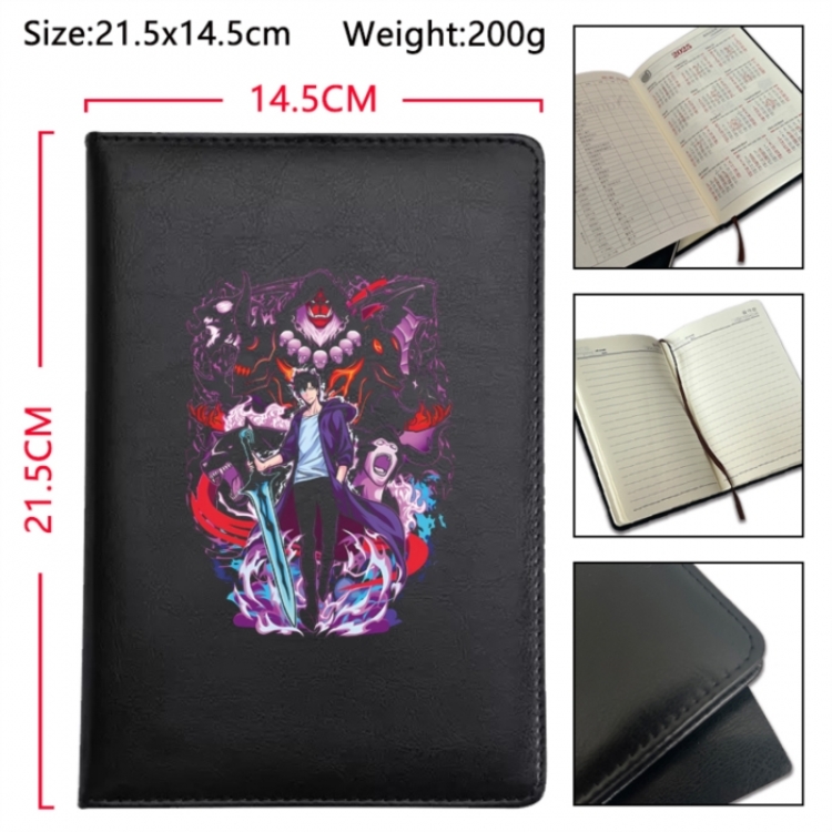 Solo Leveling:Arise Anime Printed PU Car Thread Notebook Hard Cover 21.5x14.5cm