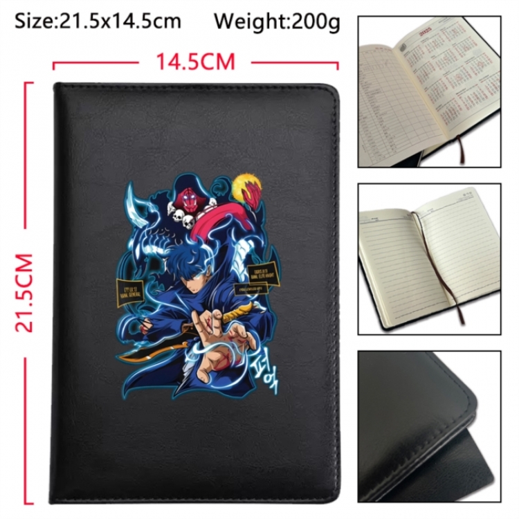 Solo Leveling:Arise Anime Printed PU Car Thread Notebook Hard Cover 21.5x14.5cm