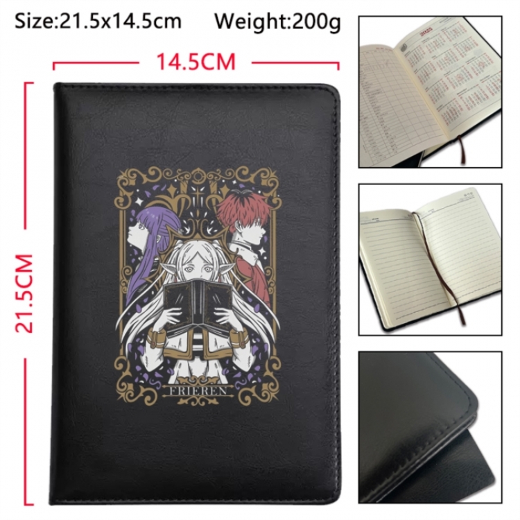 Frieren: Beyond Journey's Anime Printed PU Car Thread Notebook Hard Cover 21.5x14.5cm