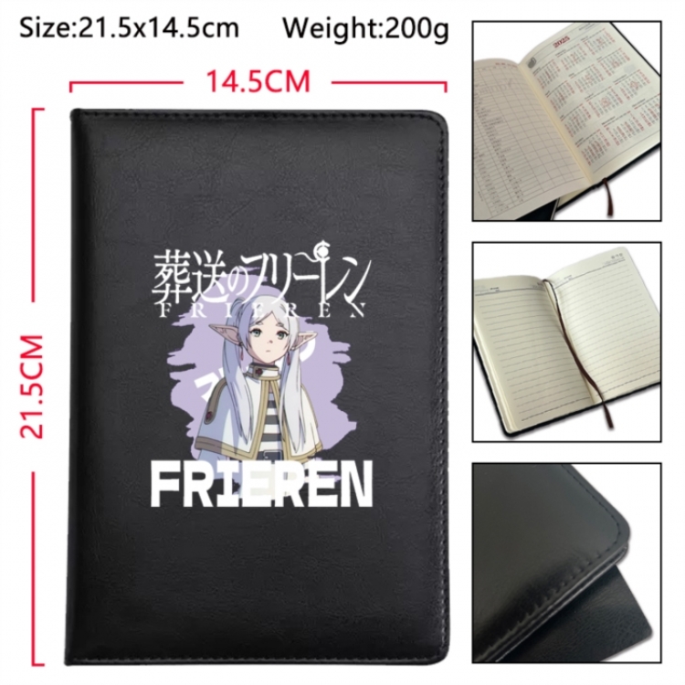 Frieren: Beyond Journey's Anime Printed PU Car Thread Notebook Hard Cover 21.5x14.5cm