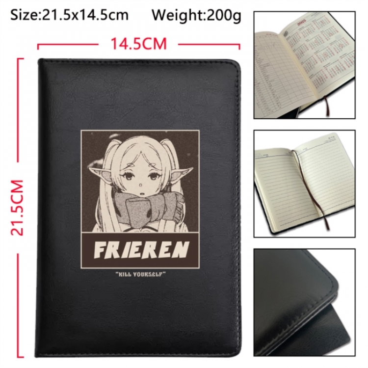 Frieren: Beyond Journey's Anime Printed PU Car Thread Notebook Hard Cover 21.5x14.5cm