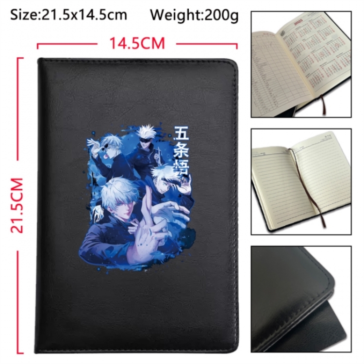 Jujutsu Kaisen Anime Printed PU Car Thread Notebook Hard Cover 21.5x14.5cm