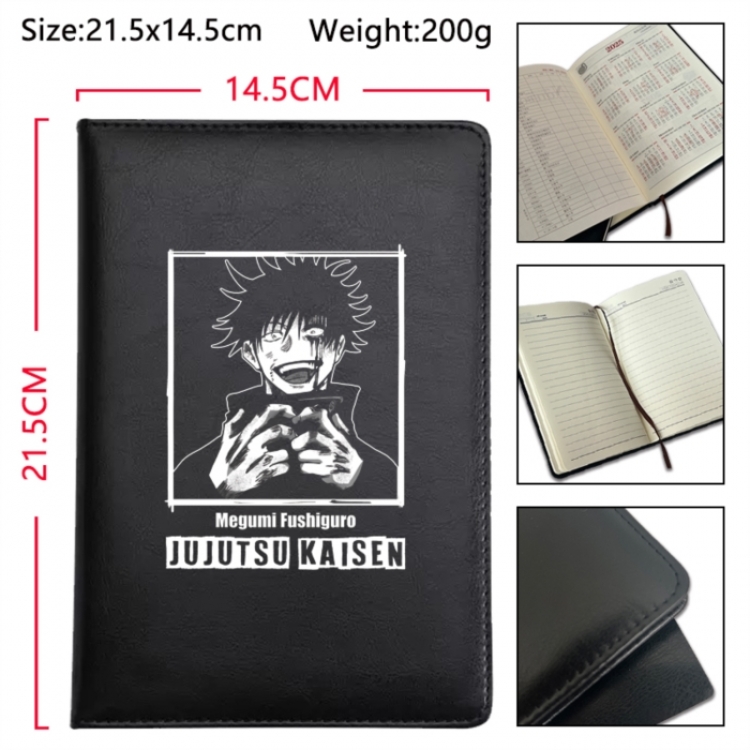 Jujutsu Kaisen Anime Printed PU Car Thread Notebook Hard Cover 21.5x14.5cm